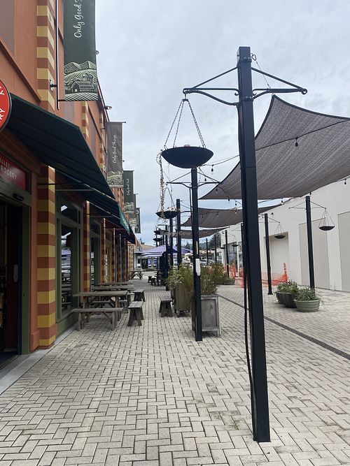 Outdoor Patio Seating Area between Shops - Adorable   at Castro Valley Natural Grocery in Castro Valley