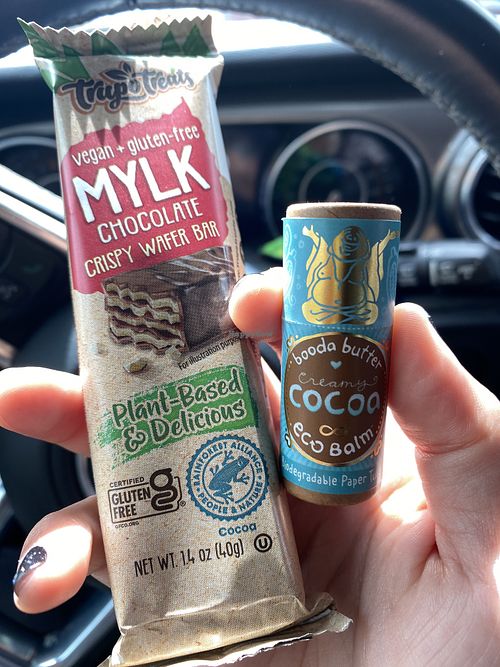 Vegan Chocolate and Vegan Lip Balm 😘✨  at Castro Valley Natural Grocery in Castro Valley