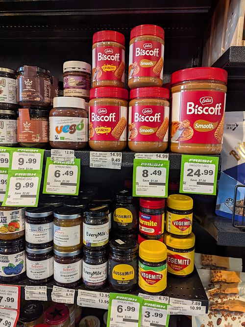 Three sizes of Biscoff spread! at Greens Supermarket in Newtown