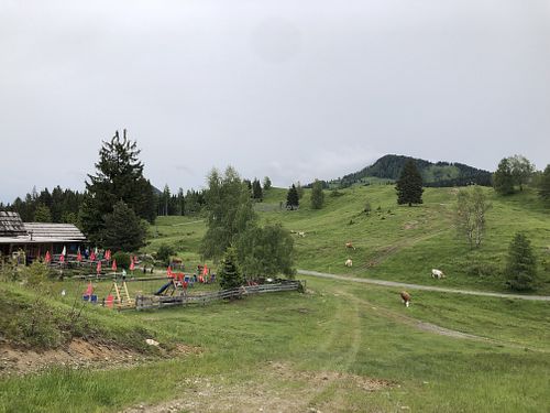 General view  at Naggler Alm in Weissensee
