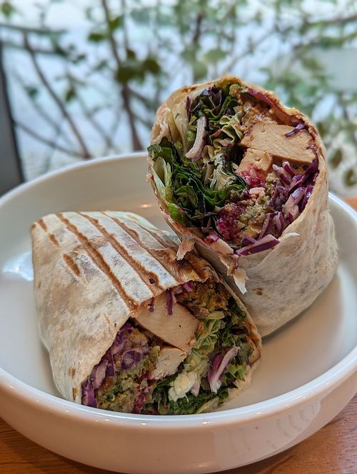 Falafel wrap at beets&roots - Potsdamer Platz in Berlin