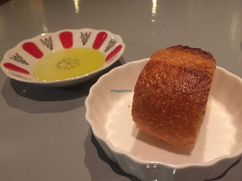 bread with olive oil at Ukishima Garden in Naha