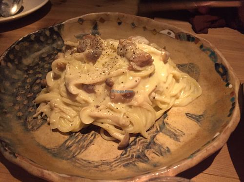 Spaghetti Millet Carbonera at Ukishima Garden in Naha