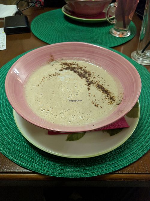 Mushroom soup at Prekrasnaya Zelenaya in St Petersburg