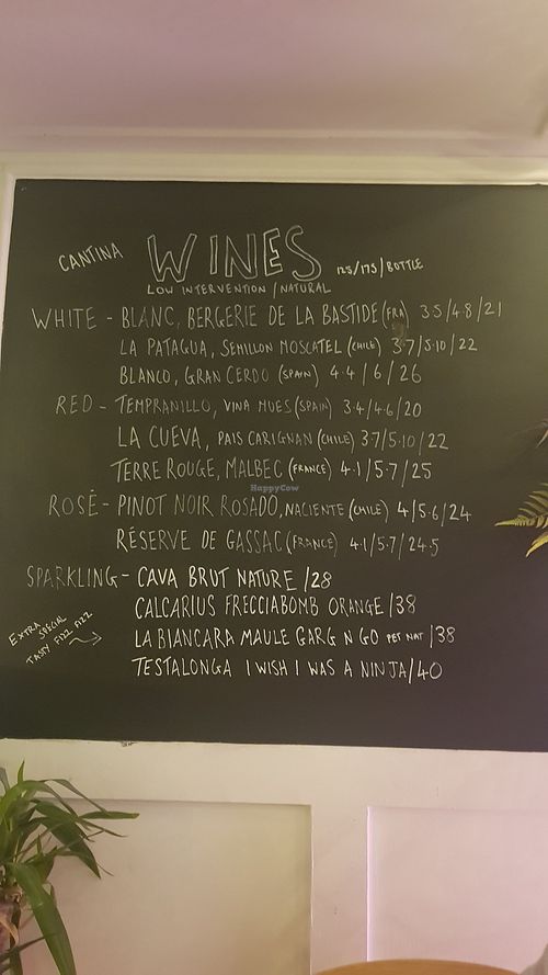 Wines at Cantina in Newcastle Upon Tyne