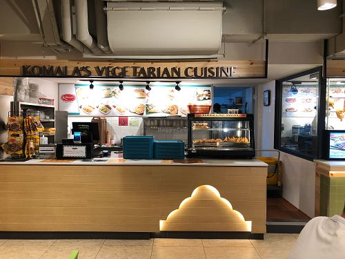 Updated stall front at Komala's Restaurant - Tanglin Mall in Central Singapore
