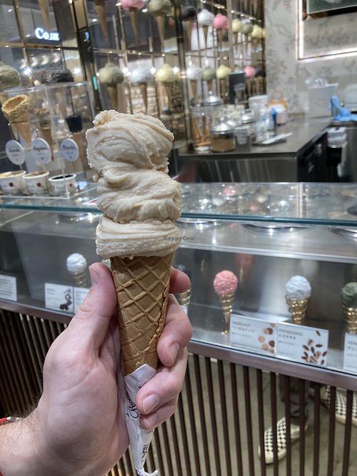 Almond vegan ice cream, so good ^ - ^  at Venchi Ginza Store in Tokyo