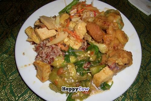 Goodies from buffet at May Kaidee's Vegetarian Restaurant - Samsen in Bangkok