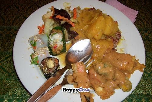 Goodies from buffet at May Kaidee's Vegetarian Restaurant - Samsen in Bangkok
