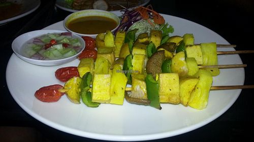 veggie tofu barbeque at May Kaidee's Vegetarian Restaurant - Samsen in Bangkok
