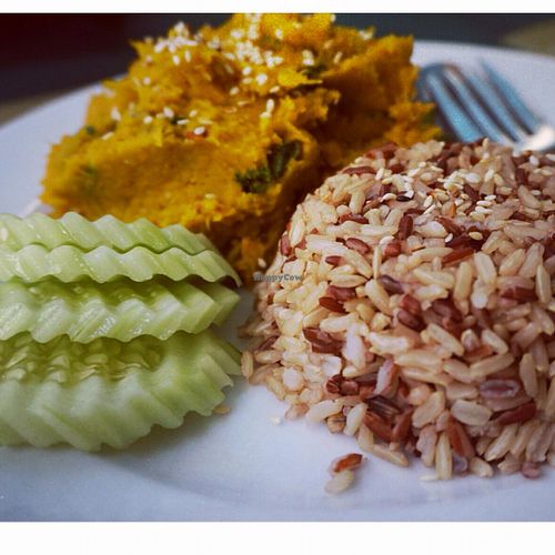 pumpkin humous at May Kaidee's Vegetarian Restaurant - Samsen in Bangkok