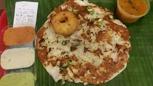 Onion Uthappam meal at Komala's Restaurant - ARC in Central Singapore