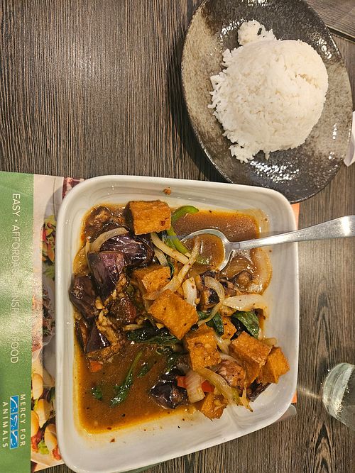 Eggplant and tofu at Thai Eatery in Erie