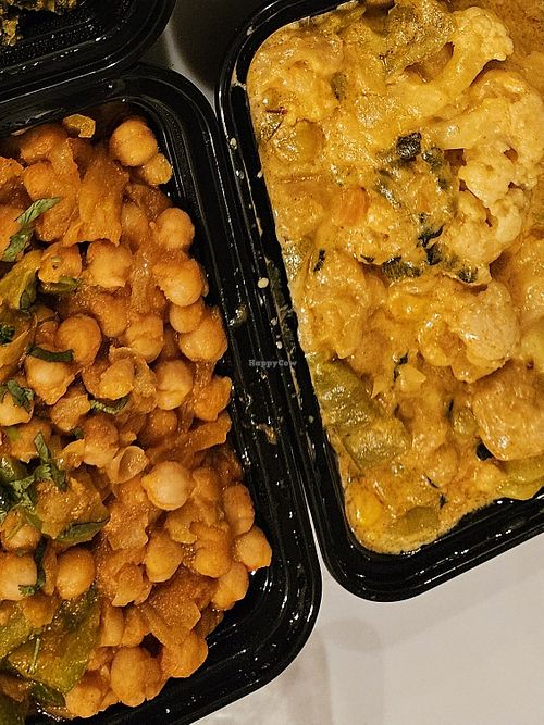 Chana Bhuna and Coconut Curry at Mirchi Indian Cuisine in Thousand Oaks
