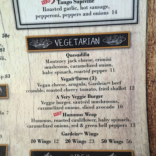new veg at Whiskey Tango in Hollywood