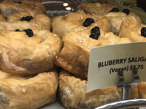 Blueberry Saligaria at Voula's Greek Sweets in Rochester