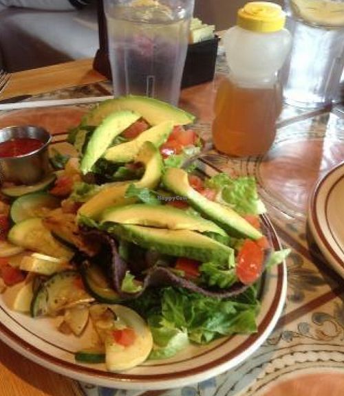 Tostada option at Monroe's Restaurant in Albuquerque