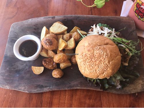 Sandwich with vegan cheese  at La Hoja Verde in Tulum