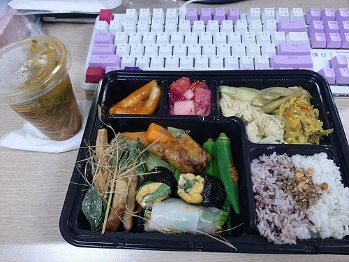 Full size meal box delivery at OBOK Veggie - Nhà hàng chay Hàn Quốc  in Hanoi