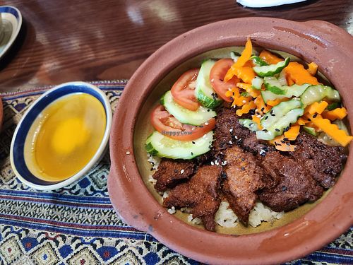 Rice in pot at Mây Vegan - Cùng mình ăn chay in Hanoi