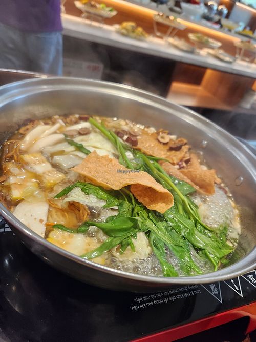 Hot pot at Phuoc Hanh Vegan - Buffet Lẩu Chay in Hanoi