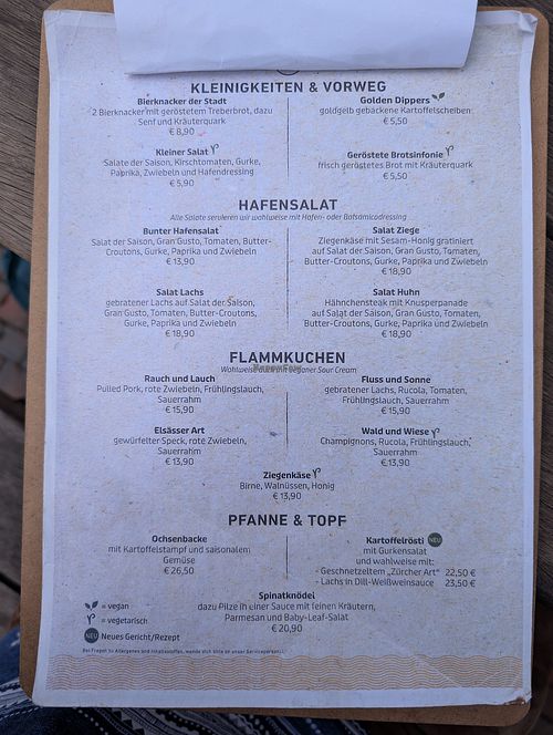 Speisekarte at Ols - Brauhaus am Hafen in Oldenburg