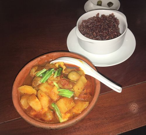 young jicama wit tofu in clay pot VND 90 at Hum Vegetarian - District 3 in Ho Chi Minh City