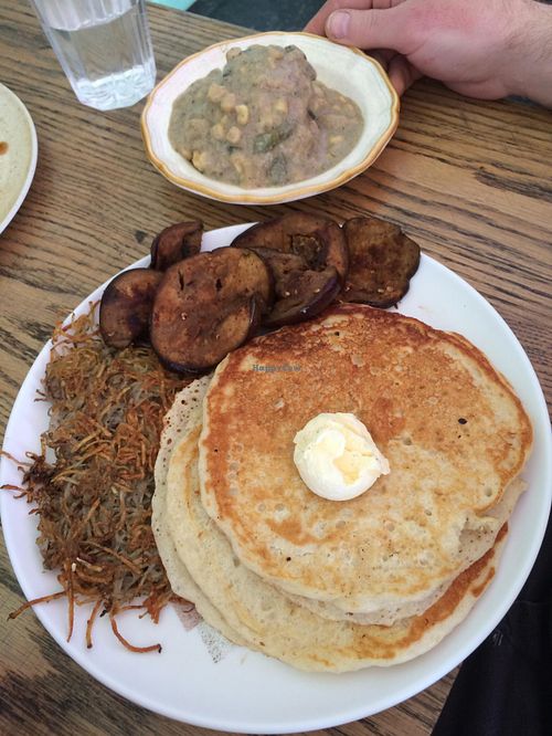 The Frank Lloyd bite. Huge. at Bragg's Factory Diner in Phoenix
