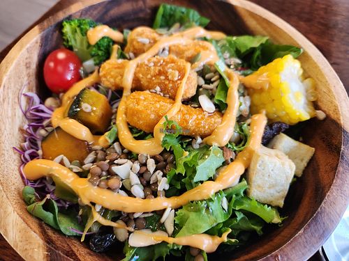 Veg chickn salad! at Vegan Kitchen - 비건 키친 in Seoul