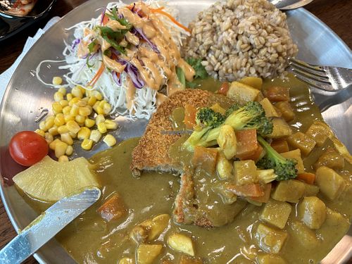 Curry donkatsu  at Vegan Kitchen - 비건 키친 in Seoul