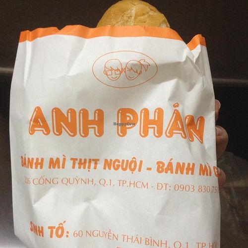 veg banh mi at Anh Phan in Ho Chi Minh City