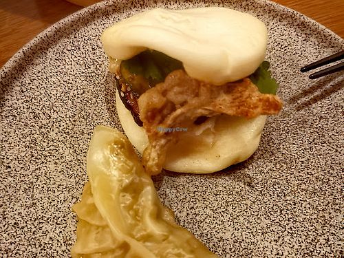 Crispy oyster mushroom bao bun at Berns Asiatiska in Stockholm