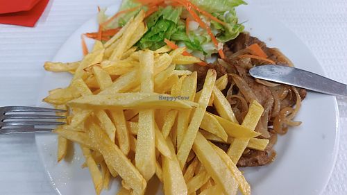 Bifinhos de soja com cebolada. at Tribo da Terra in Lisbon