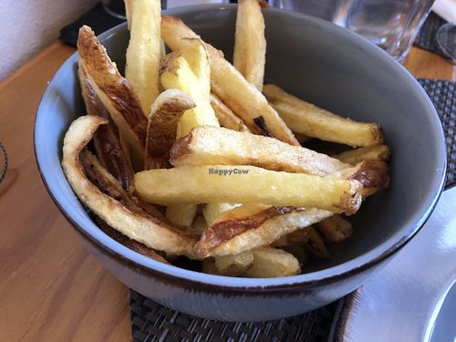 Homemade French fries  at O Figo Preto in Midoes