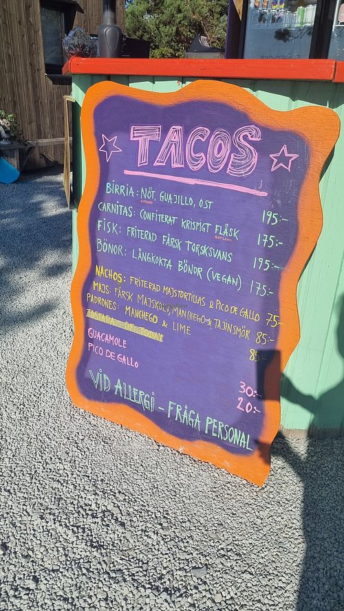 Menu at PåÄngen Mat och Bar in Larbro