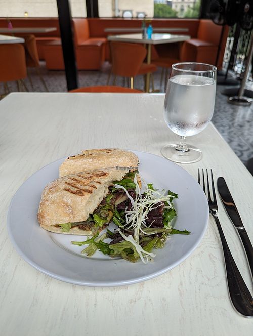 Eggplant and zucchini panini at Bar Ti Amo in Atlanta