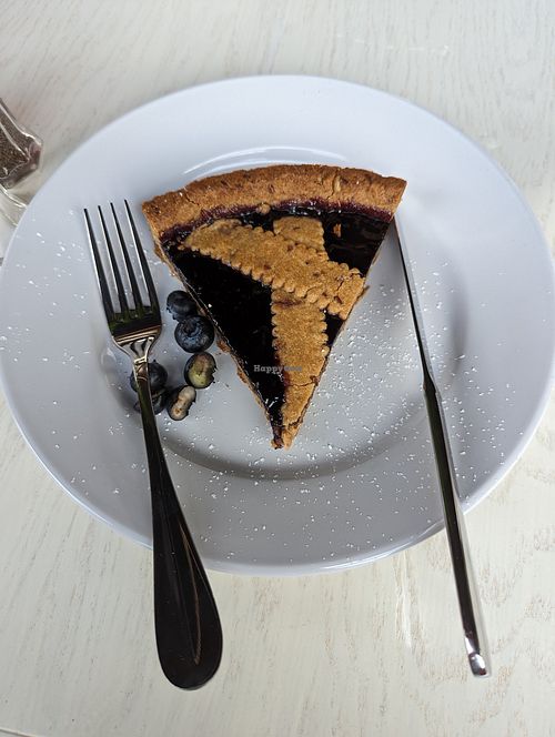 Italian cake (more like blueberry pie) at Bar Ti Amo in Atlanta