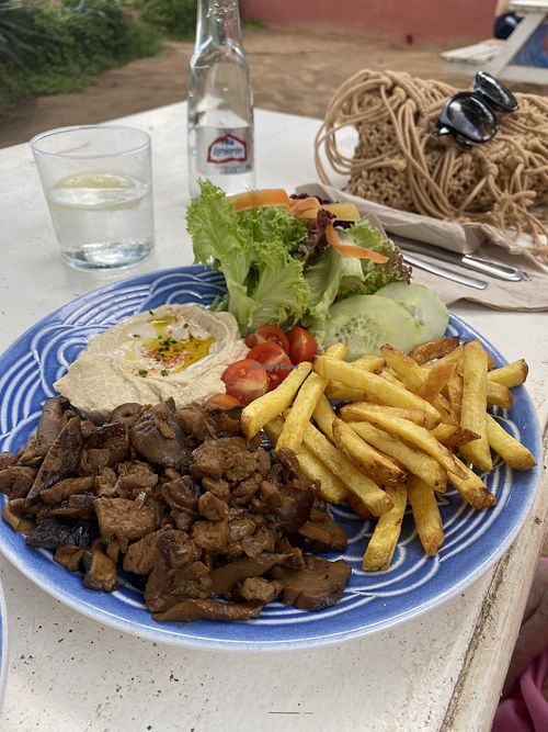Vegan shwarma  at Chirincana in Ibiza