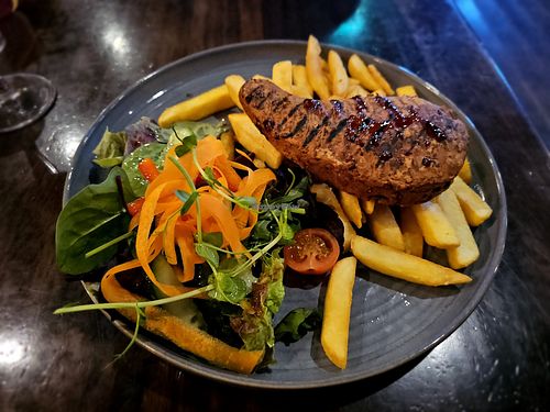 Vegan steak. at Joe Wattys in Inishmor