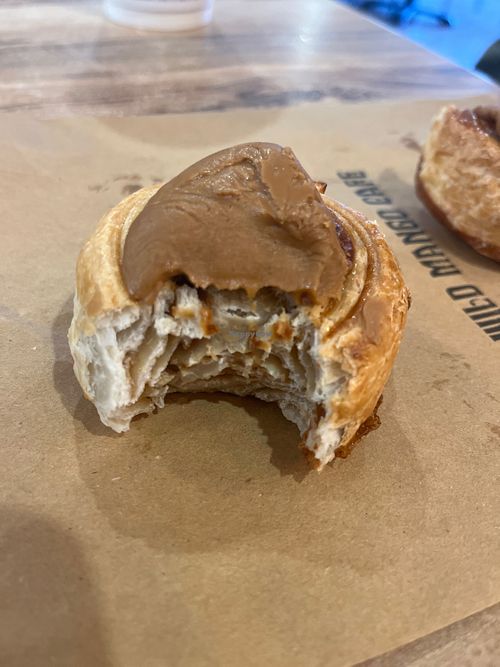 Tasty little treat - Biscoff scroll  at Wild Mango Cafe in Kununurra
