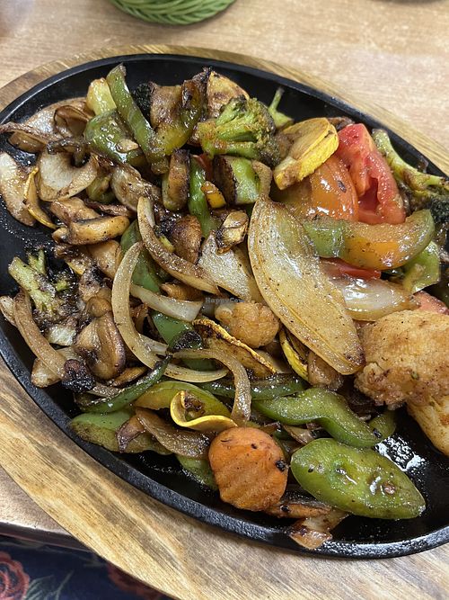 Veggie fajitas  at La Esperanza in Tazewell