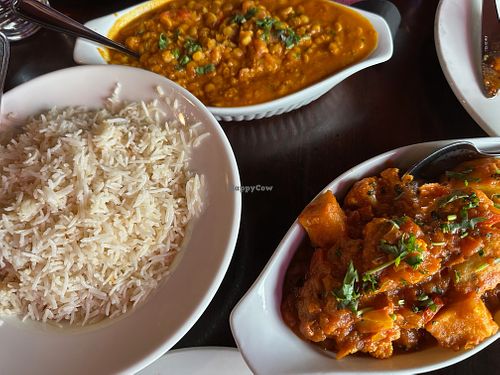 Chana Masala and Aloo Gobi at Spice Hut Indian Cuisine in Tofino