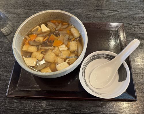 My soup serving for 1550¥  at Sankairi in Kuji