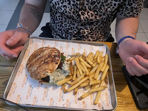 Falafel Pitta   at Mundo Street Food in Ibiza