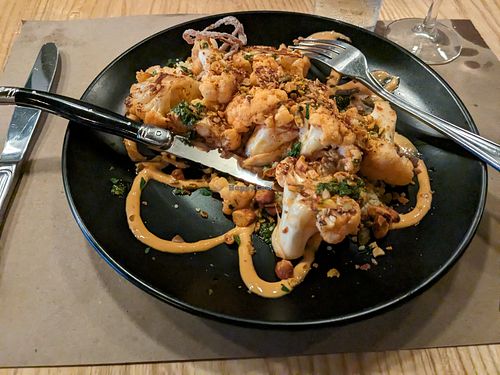 Moroccan cauliflower at Molly's in Mount Carroll