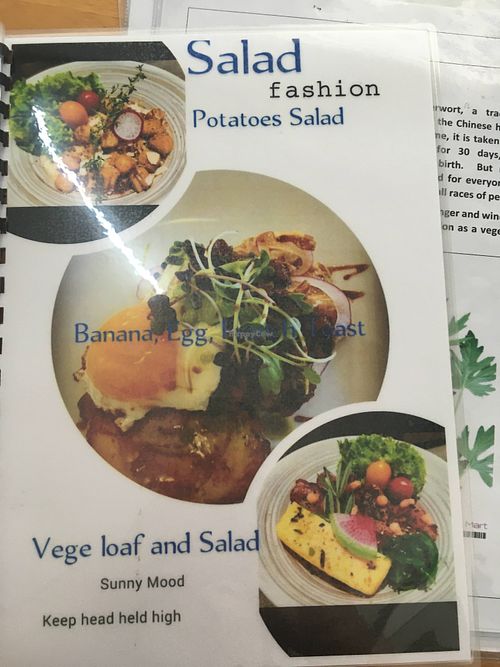 Menu with vegetarian options (include egg)  at Fren's Get Together  in Kuching