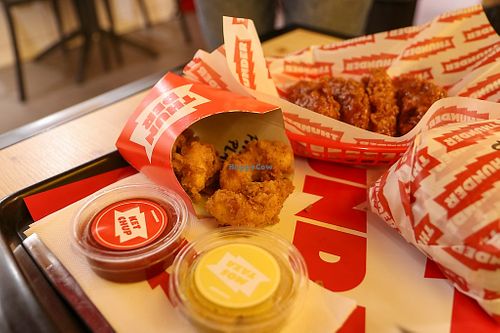 gambas, bbq chickn, burger at Thunder Vegan - La Latina  in Madrid