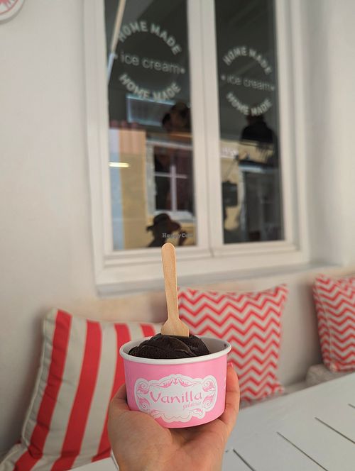 Dark chocolate 🌱 at Vanilla Gelateria in Paros