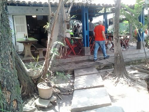 Coming in the restaurant. at Vegana Chacara in Rio De Janeiro