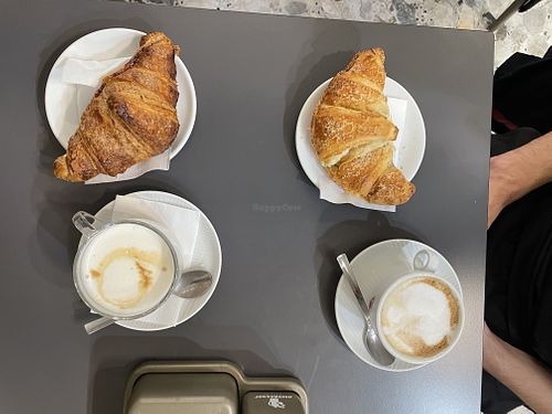 Croissant and cappuccino  at B2 in Udine